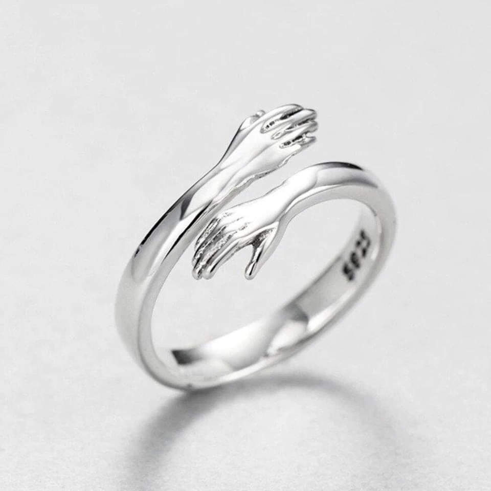 Sterling Silver Cuddle Gifting Ring with Customizable Fit