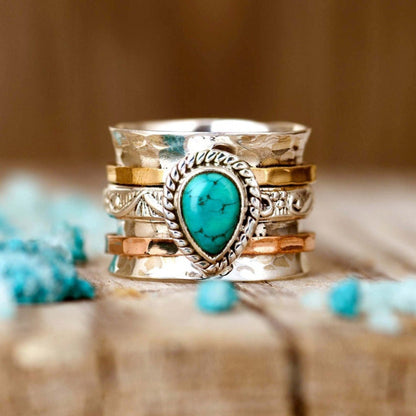 Bohemian Vintage Turquoise Ring