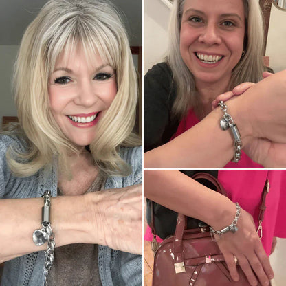 Timeless White Gold Heartened Chunky Bracelet