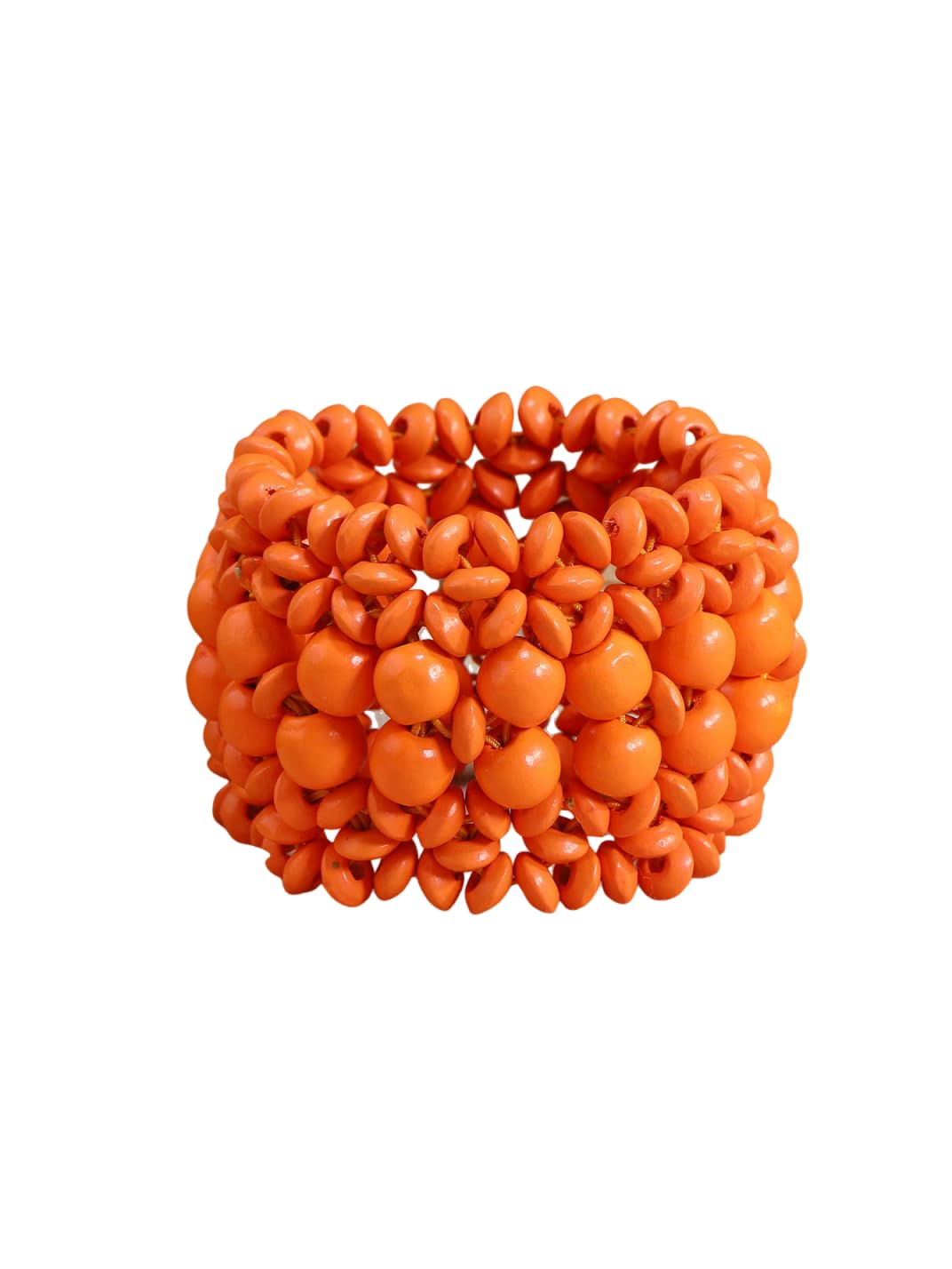 xuzhiyuan Bohemian Wooden Bead Bracelets Boho Colorful Handmade Elastic Stretch Bracelets Design for Women Summer Beach Festival Jewelry