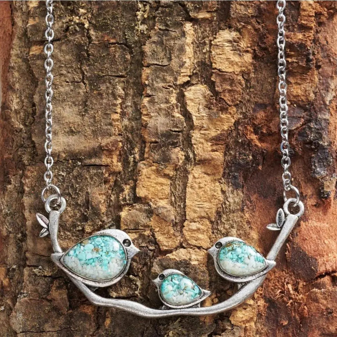 Vintage Birds Necklace