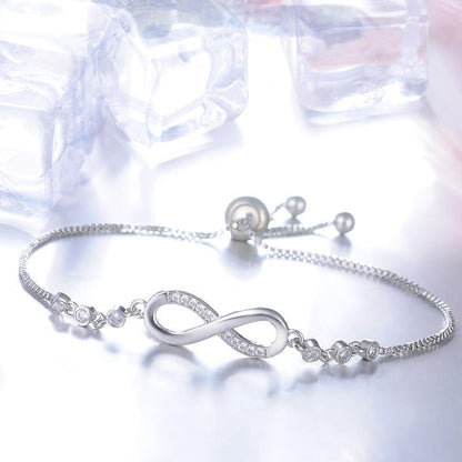 Chic Rose Gold Infinity Adjustable Bracelet