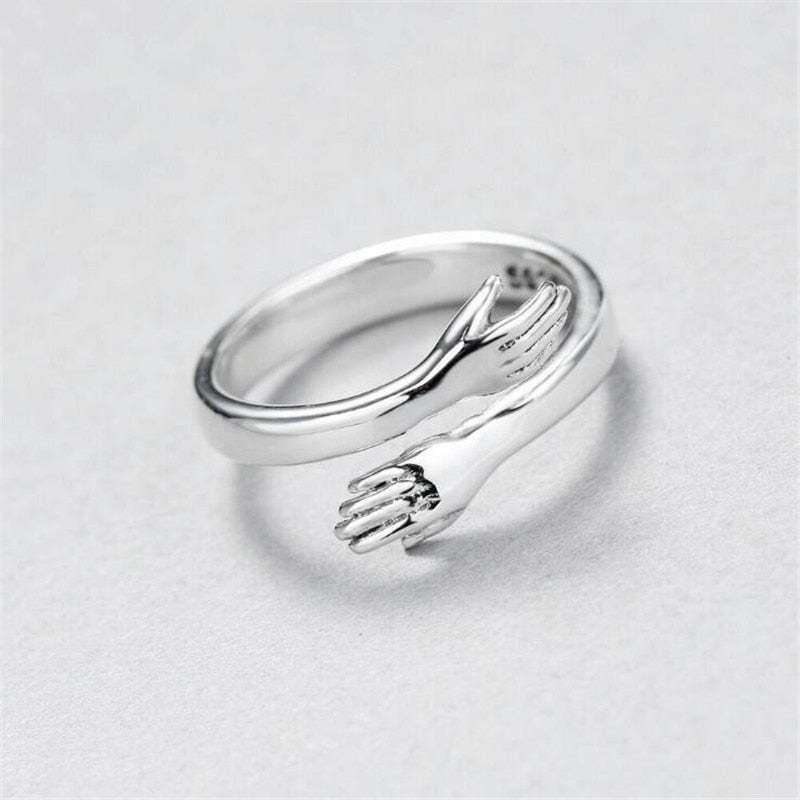 Sterling Silver Cuddle Gifting Ring with Customizable Fit