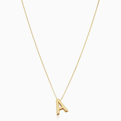 Love letter initial necklace