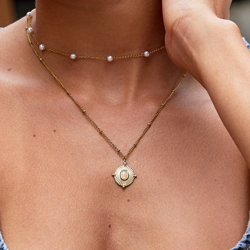 Monique Vintage Stone Necklace