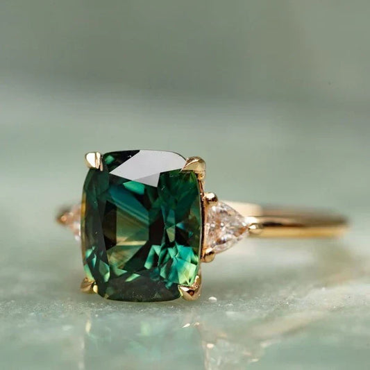 Vintage-Inspired Gemstone Gold Ring