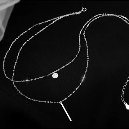 Double Layer Sterling Necklace