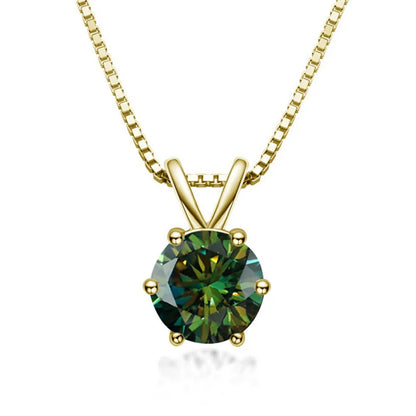 Elegant Moissanite Solitaire Necklace