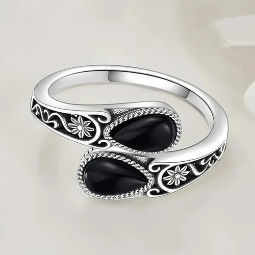 Elegant Moonstone Flower Ring