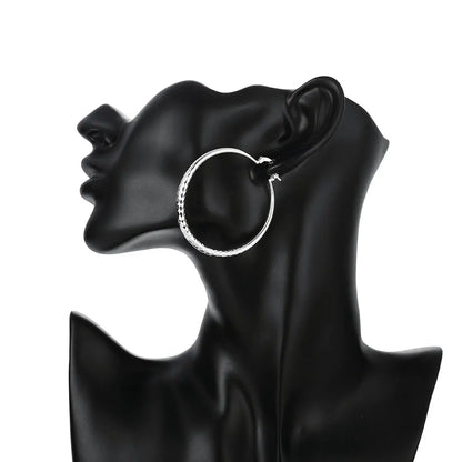 Sterling Silver Circle Hoop Earrings
