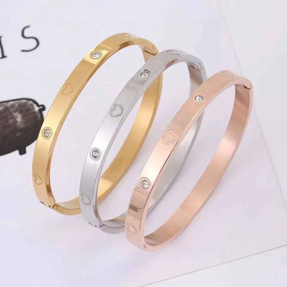 Elegant Crystal Bangles