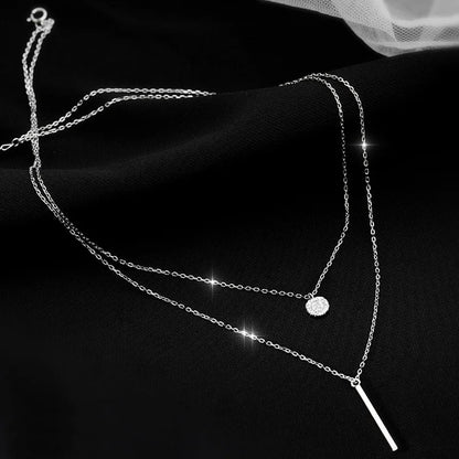 Double Layer Sterling Necklace