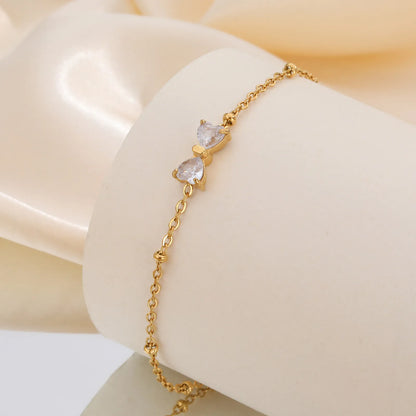 Elegant Sparkling Crystal Charm Bracelet