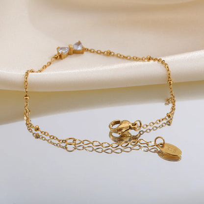 Elegant Sparkling Crystal Charm Bracelet