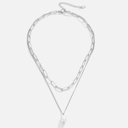 Elegant Pearl Drop Necklace