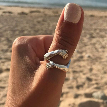 Sterling Silver Cuddle Gifting Ring with Customizable Fit