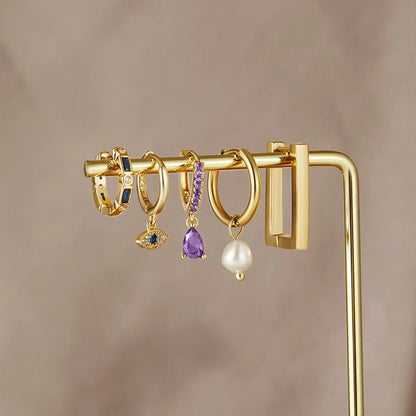 Sie Eye Drop Earrings