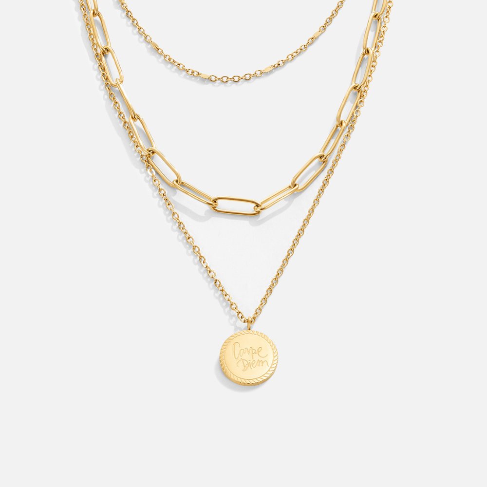 Vintage Coin Layer Necklace