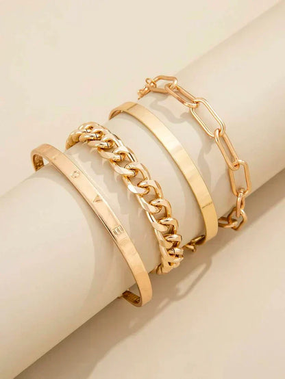 Sophisticated White Gold Elan Mercer Bracelet Set